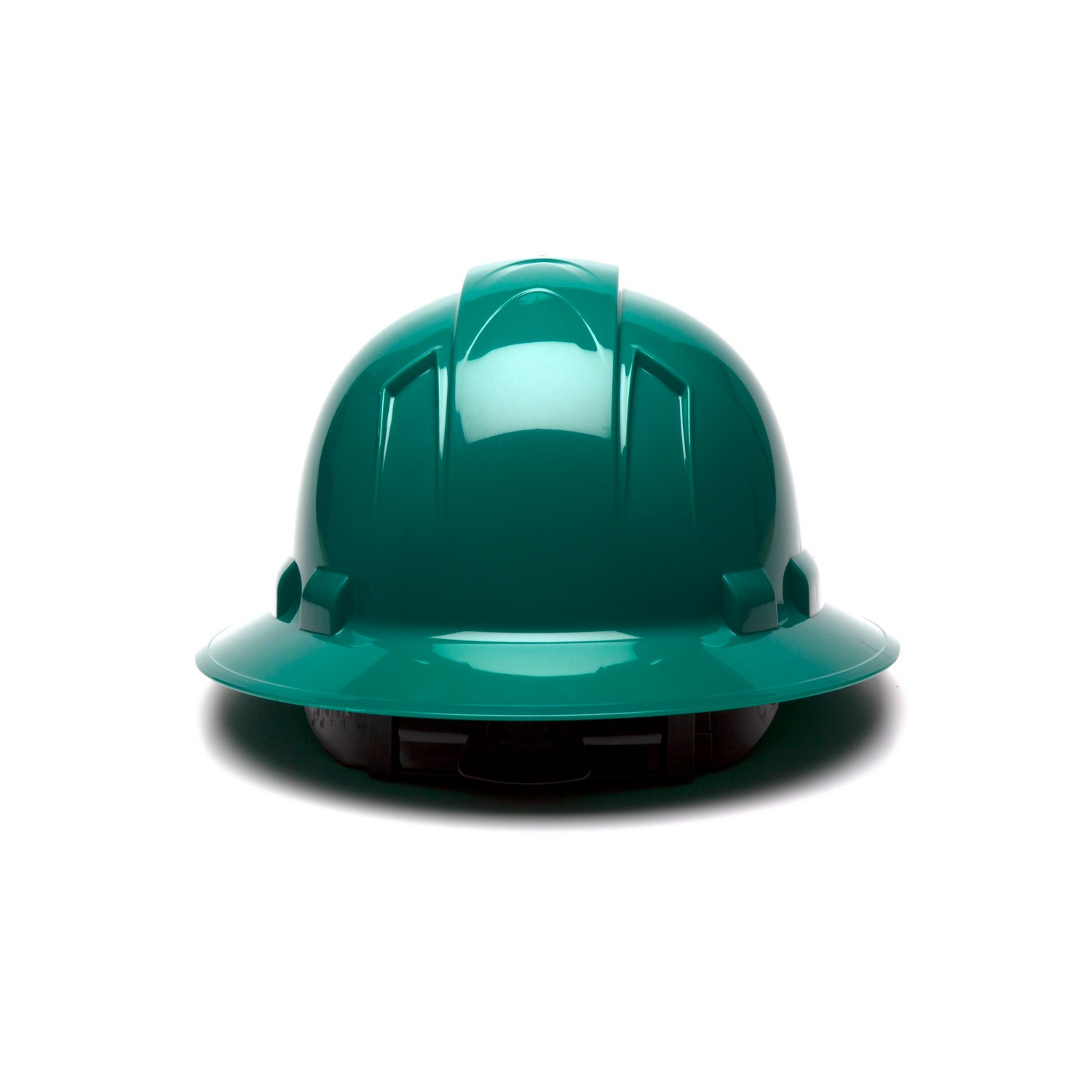 Pyramex Safety HP54135 Ridgeline Full Brim Hard Hat - Green-Ridgeline Full Brim 4 Pt Ratchet Suspension