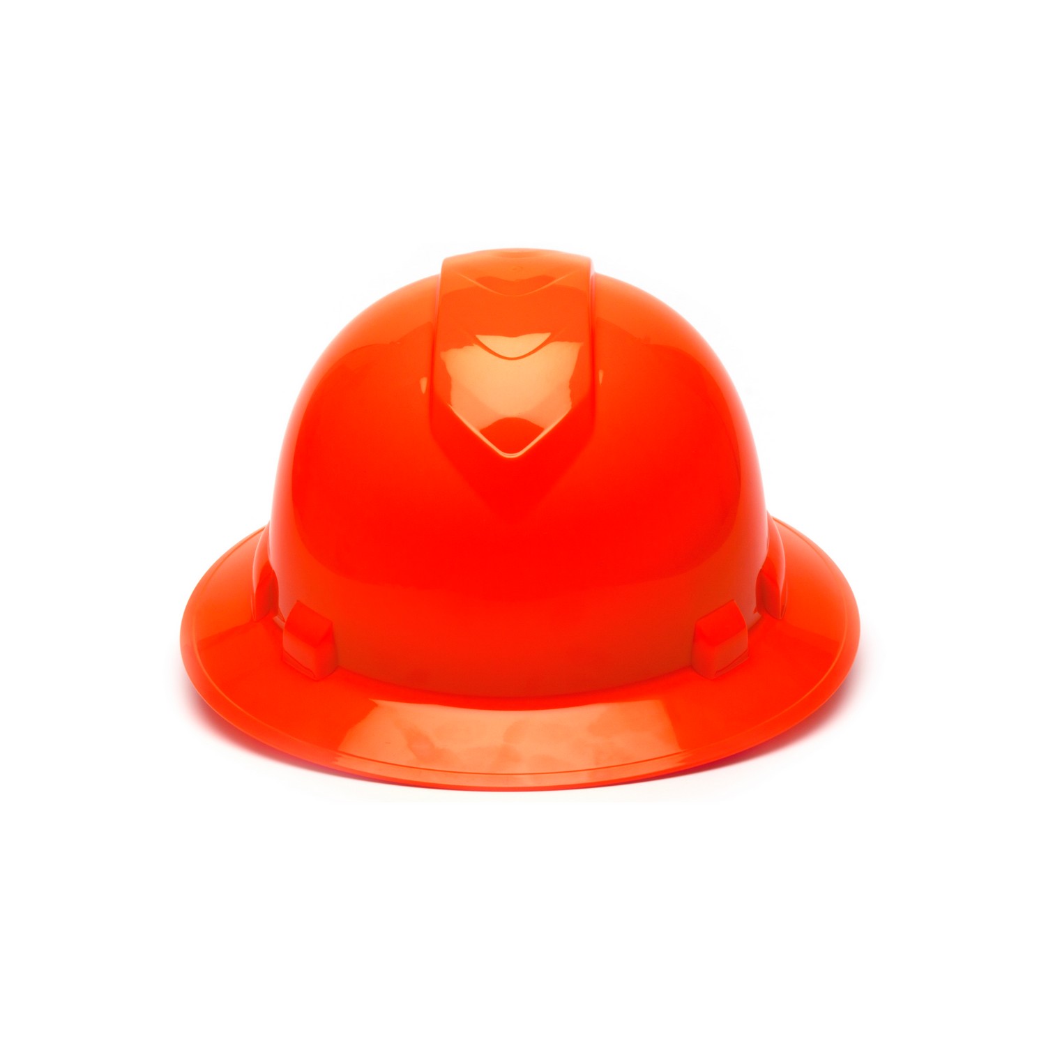 Pyramex Safety HP54141 Ridgeline Full Brim Hard Hat - HI Vis Orange-Ridgeline Full Brim 4 Pt Ratchet Suspension