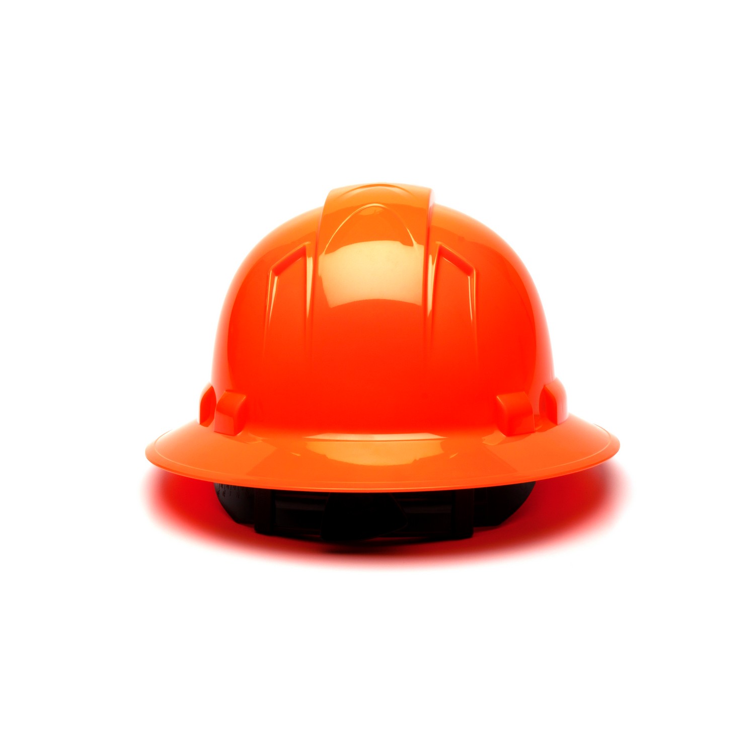 Pyramex Safety HP54141 Ridgeline Full Brim Hard Hat - HI Vis Orange-Ridgeline Full Brim 4 Pt Ratchet Suspension