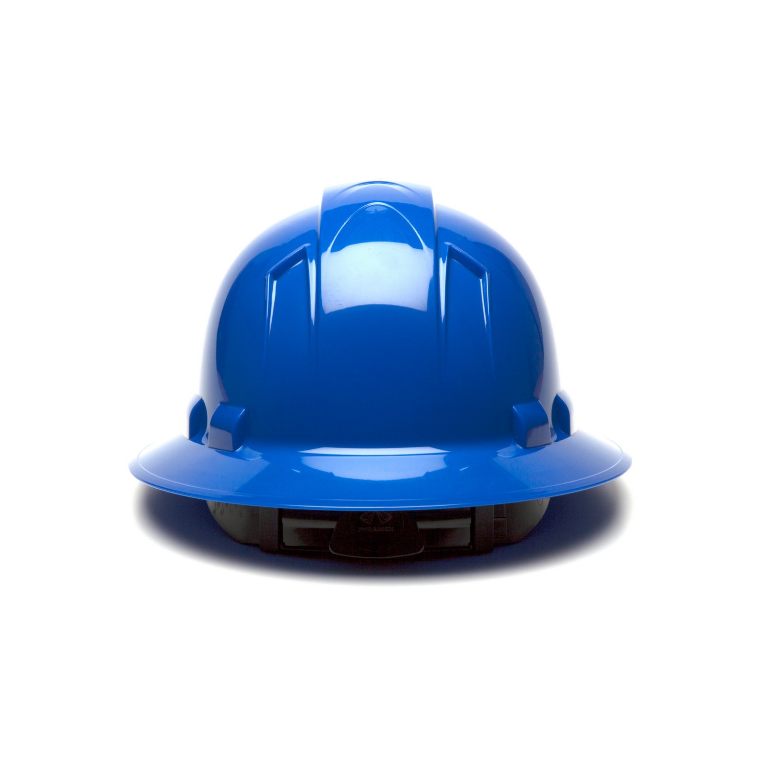 Pyramex Safety HP54160 Ridgeline Full Brim Hard Hat - Blue-Ridgeline Full Brim 4 Pt Ratchet Suspension