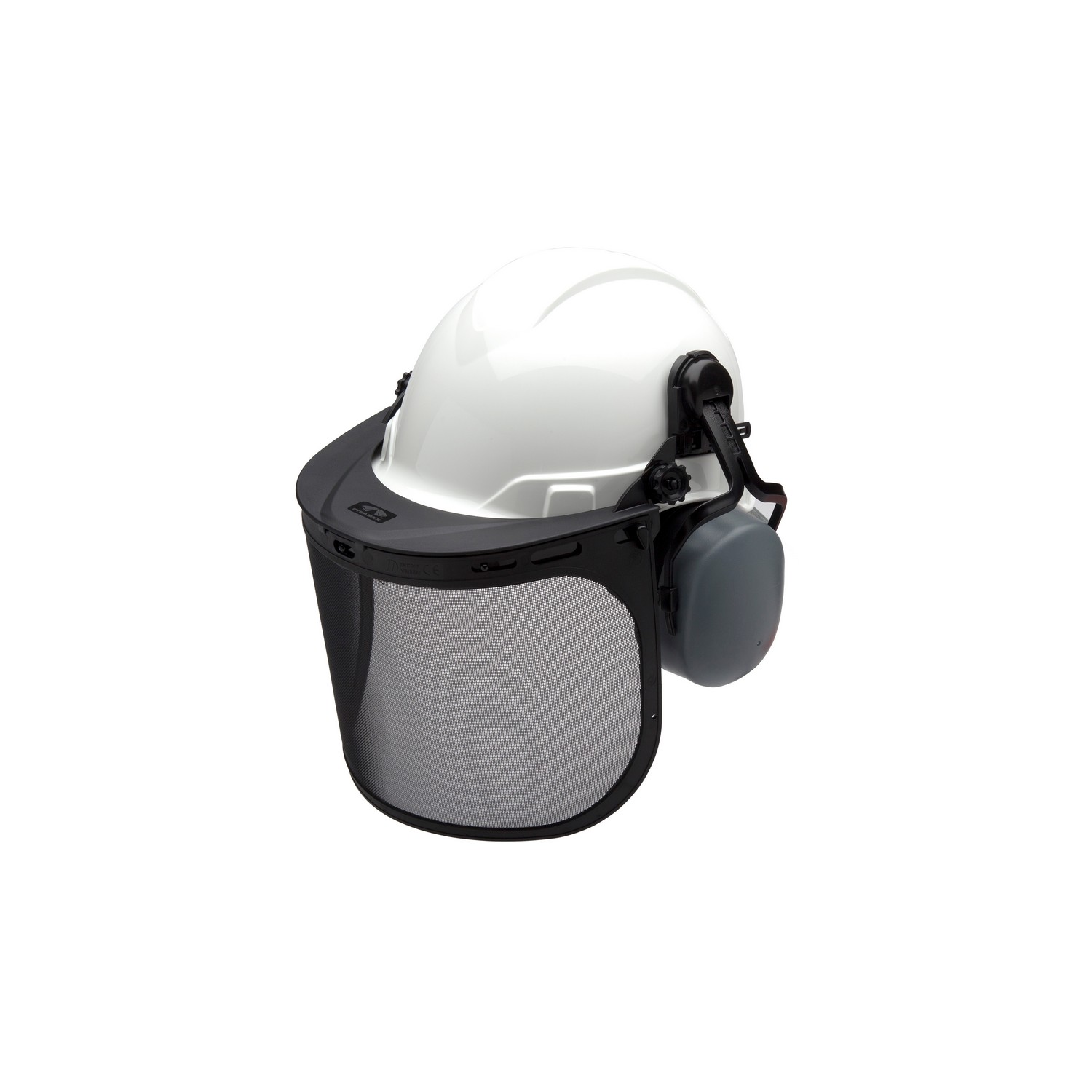 Pyramex Safety FORKIT10 Forestry Kit - Kit contains the essentials for forestry workers. Includes Ridgeline cap style hard hat, wire mesh faceshield (S1060), cap mounted earmuff (CM6010), and Ridgeline cap style adapter (HHABCMR).