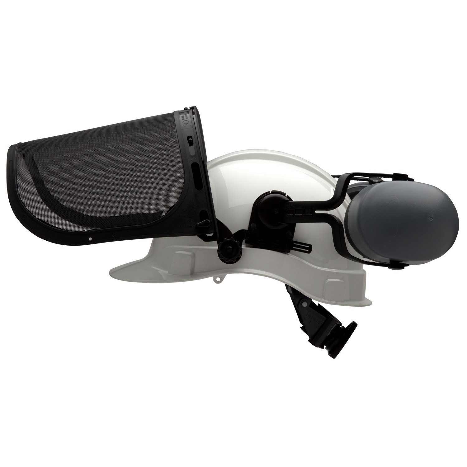 Pyramex Safety FORKIT10 Forestry Kit White Ridgeline Cap Style Hard Hat, S1060, CM6010, HHABCMR