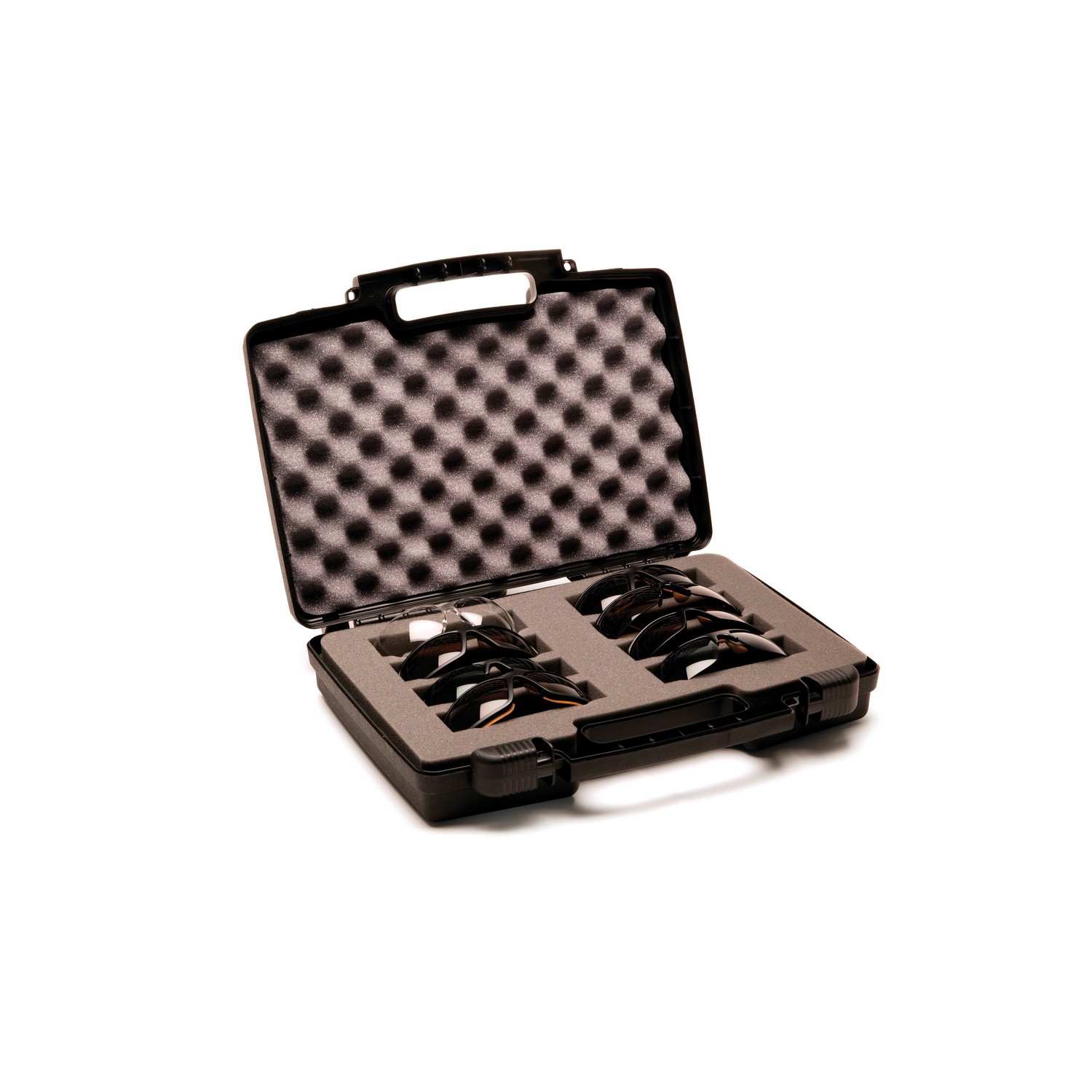 Pyramex Safety CCASE Sales kit - Black Plastic 8 place sales display carrying case