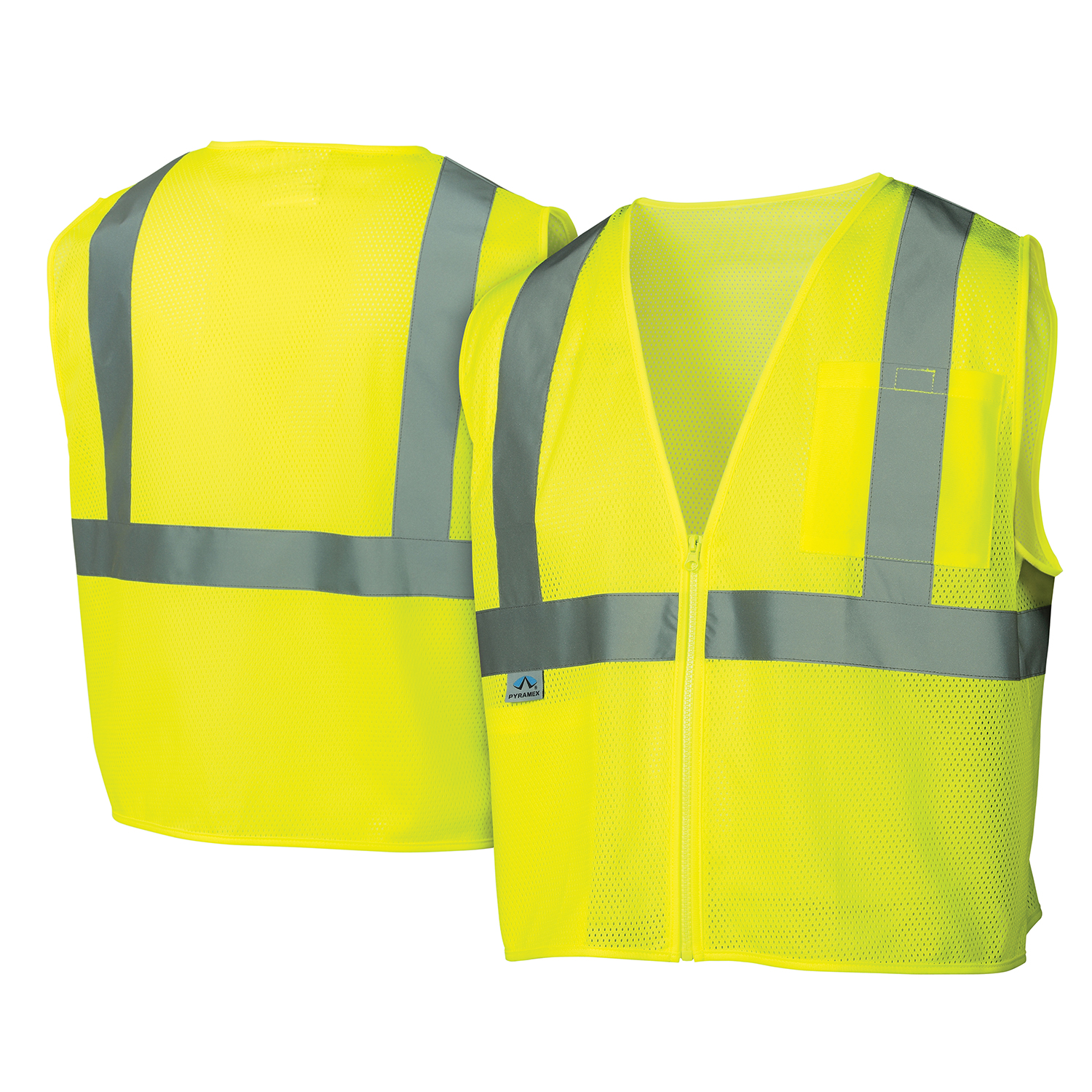 Pyramex Safety RVZ2110 Safety Vest - Hi-Vis Lime