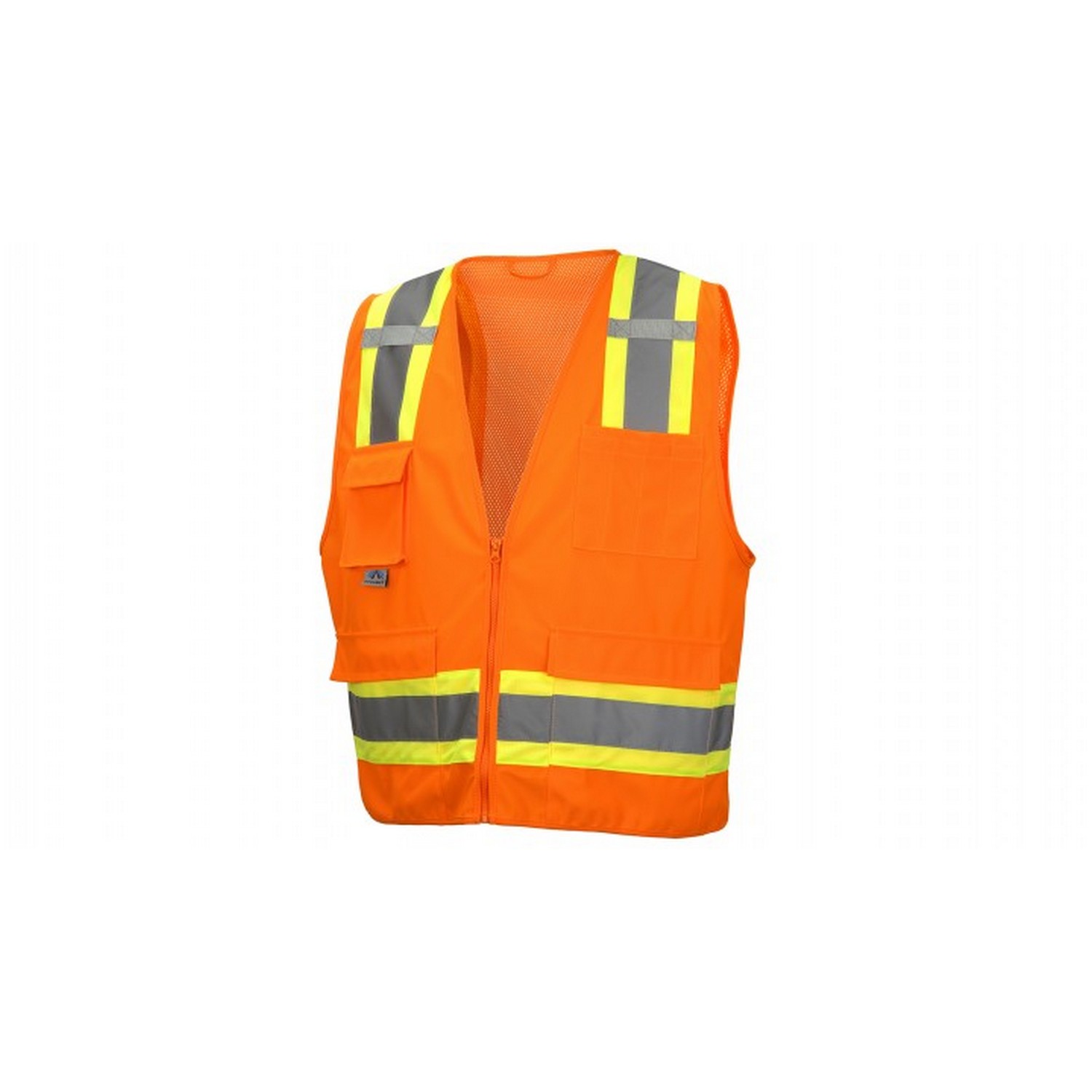 Pyramex Safety RVZ2420SE Safety Vest - Hi-Vis Orange - Self-Extinguishing ANSI Type R Class 2
