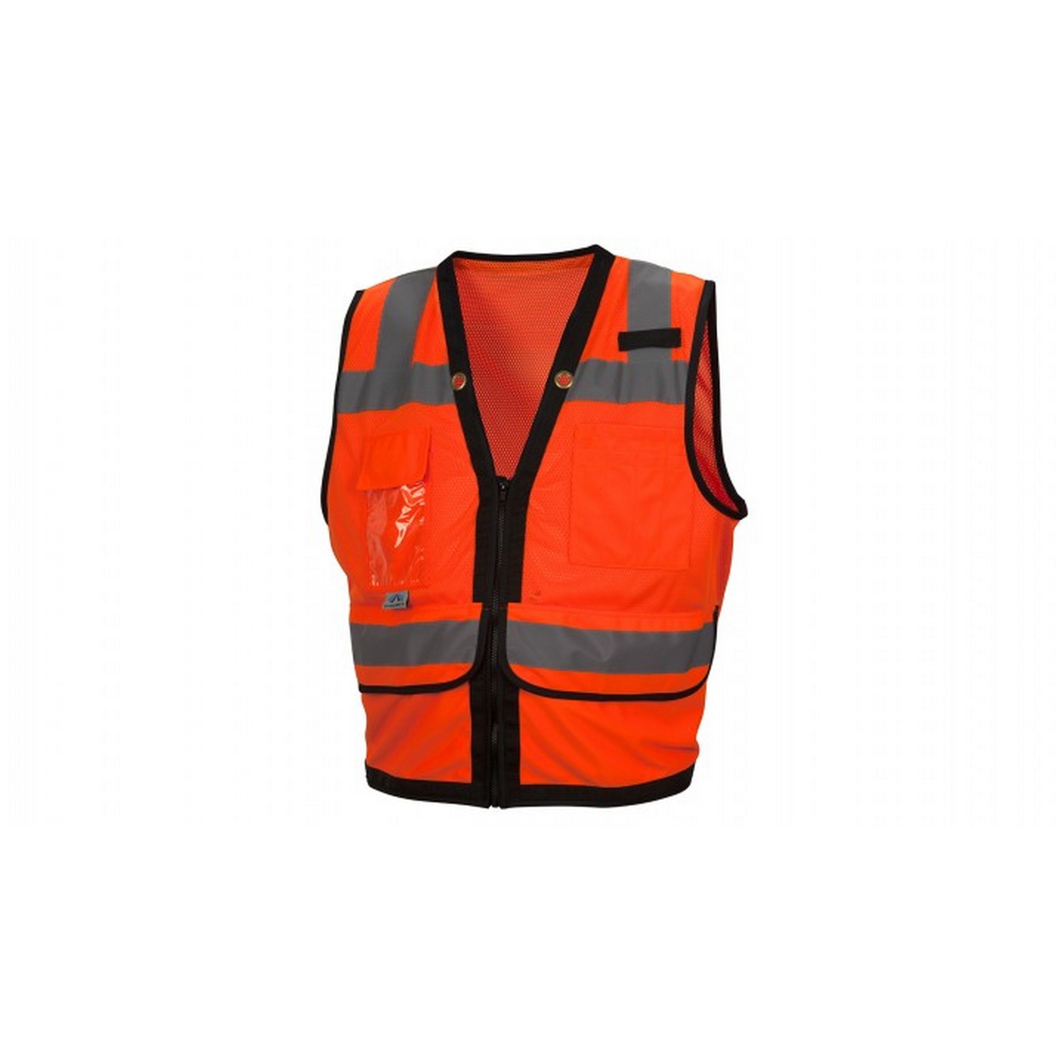 Pyramex Safety RVZ2820 Safety Vest - Hi-Vis Orange with Black Trim ANSI Type R Class 2