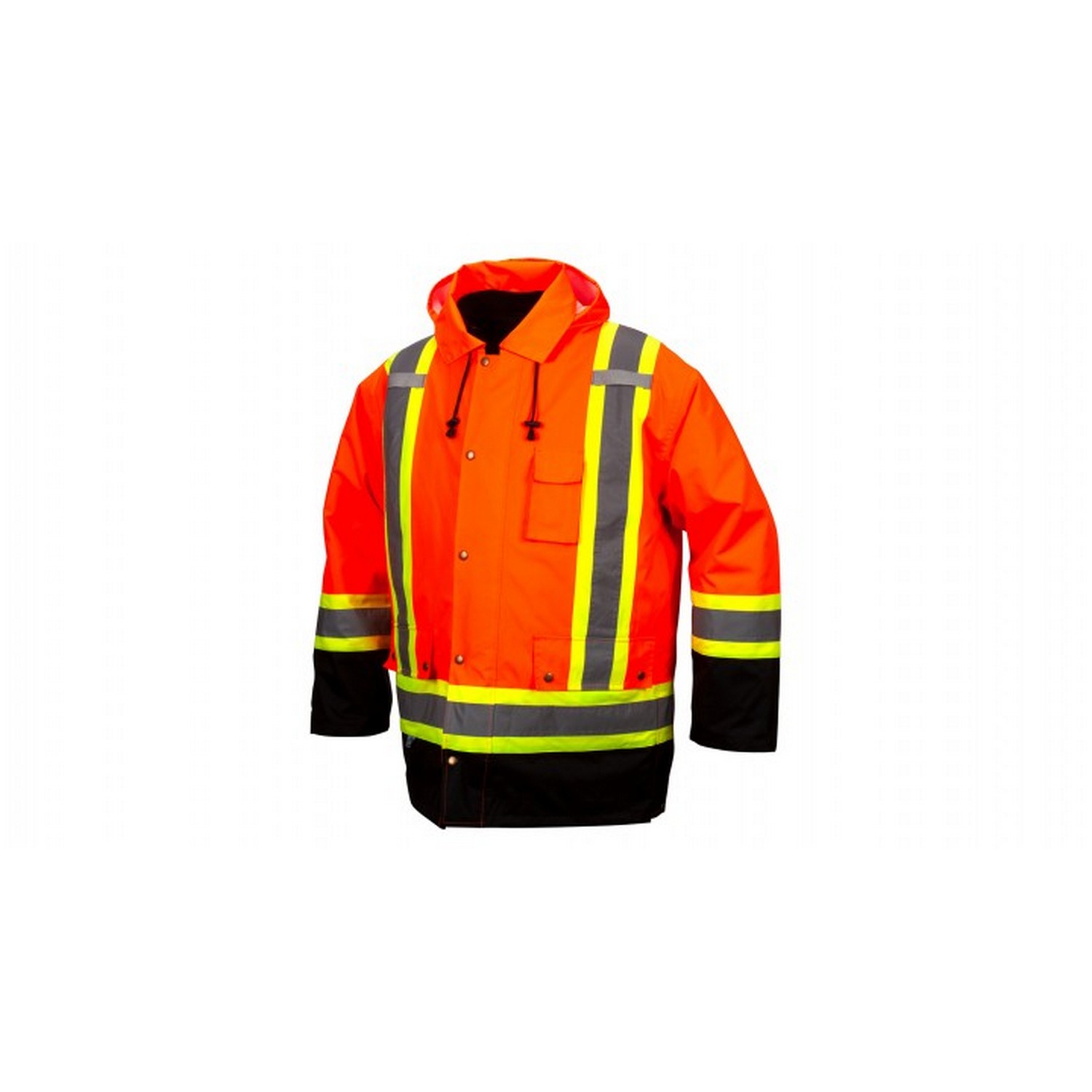Pyramex Safety RC7P3520 7-in-1 Parka Orange ANSI Type R Class 3