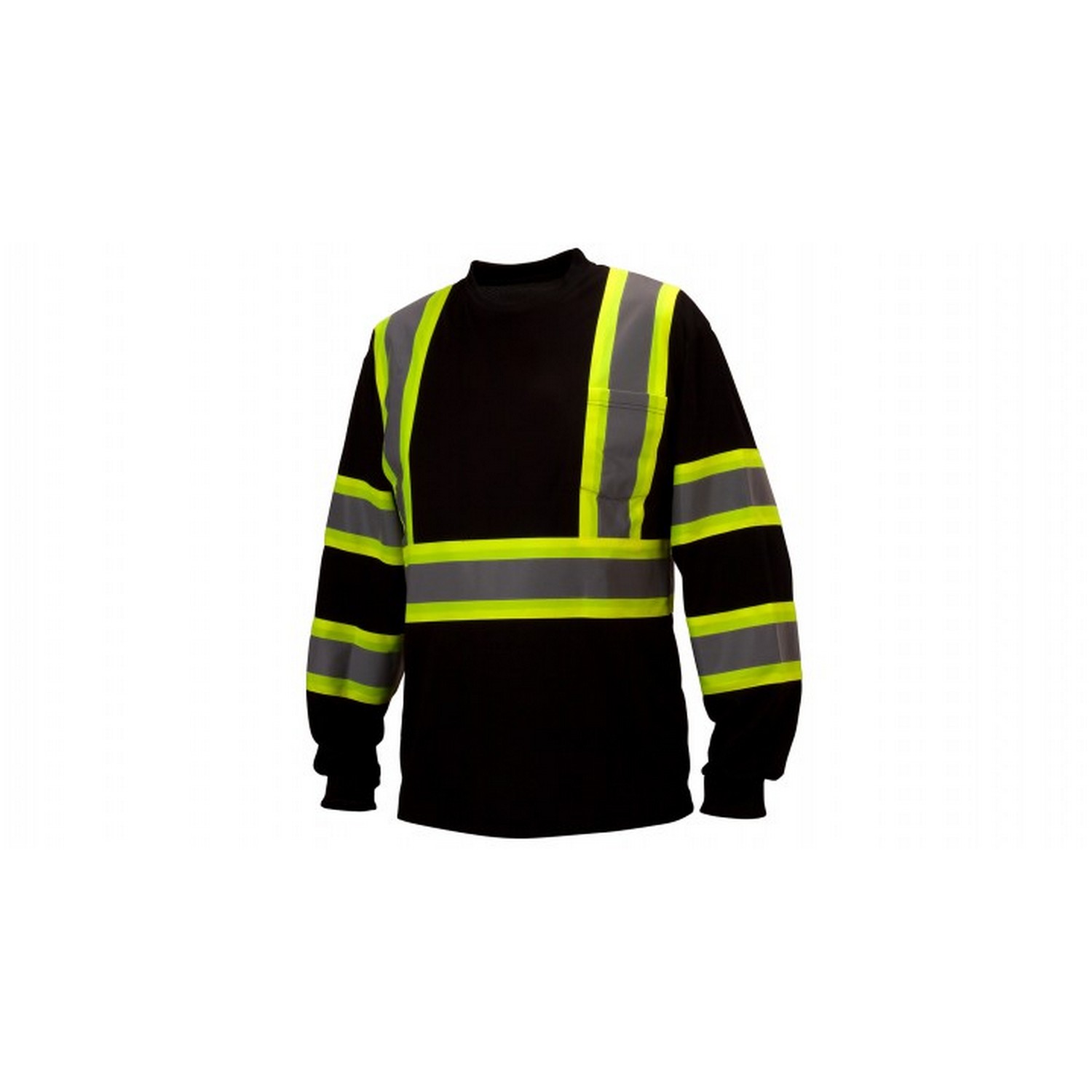 Pyramex Safety RCLTS3111 Long sleeve Moisture wicking T-Shirt black ANSI Type R Class 3