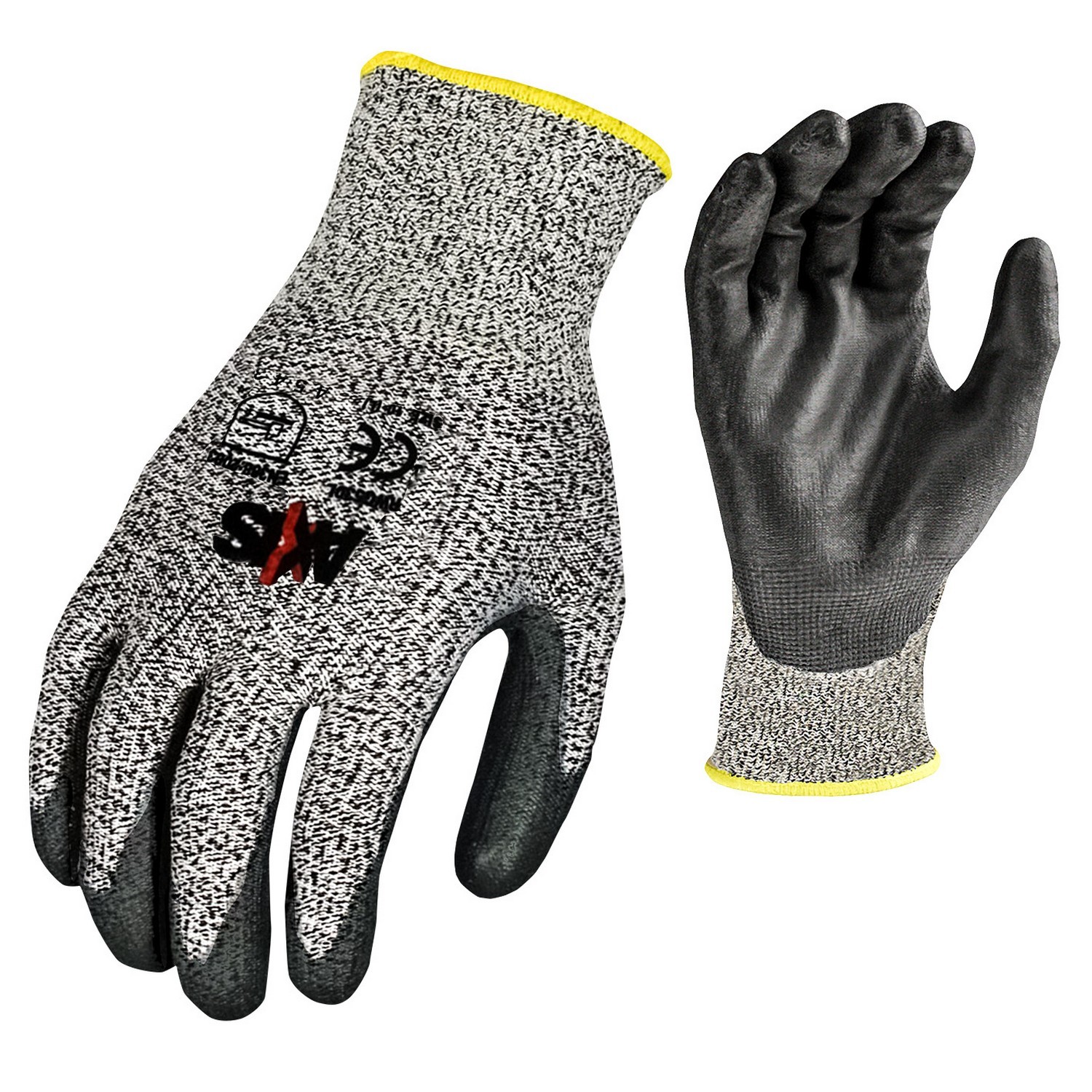 Radians RWG555 13 Ga Salt-N-Pepper HPPE w/Foam Nitrile