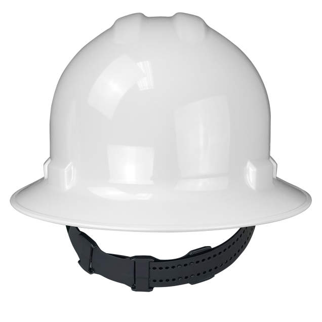 Radians QHP4-WHITE 4 Pt Pinlock Full Brim Hard Hat White