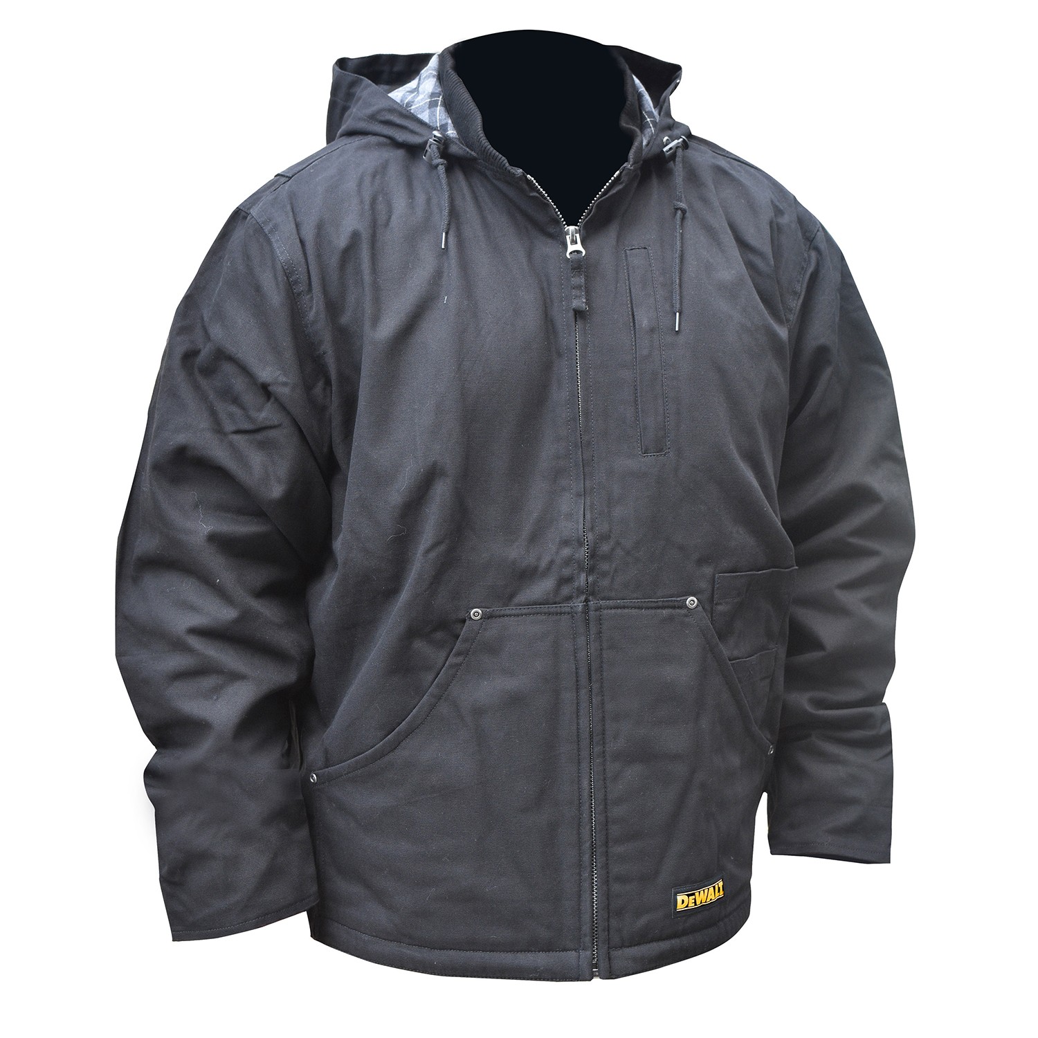 DeWalt DCHJ076ABB DEWALT Heated Jacket Black Bare Hooded Heated Arm