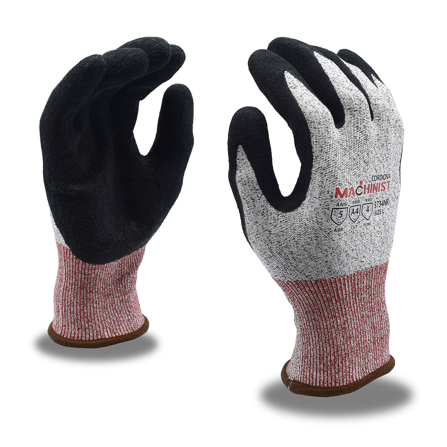 Cordova 3734NR Machinist, HPPE/Glass, A4, Cut Resistant Glove, A4