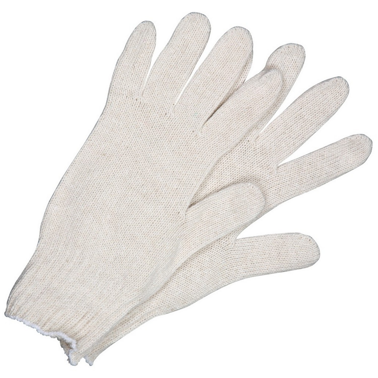 MCR Safety 9501XSM 7 Gauge Regular Weight String Knit, Natural Cotton/Polyester