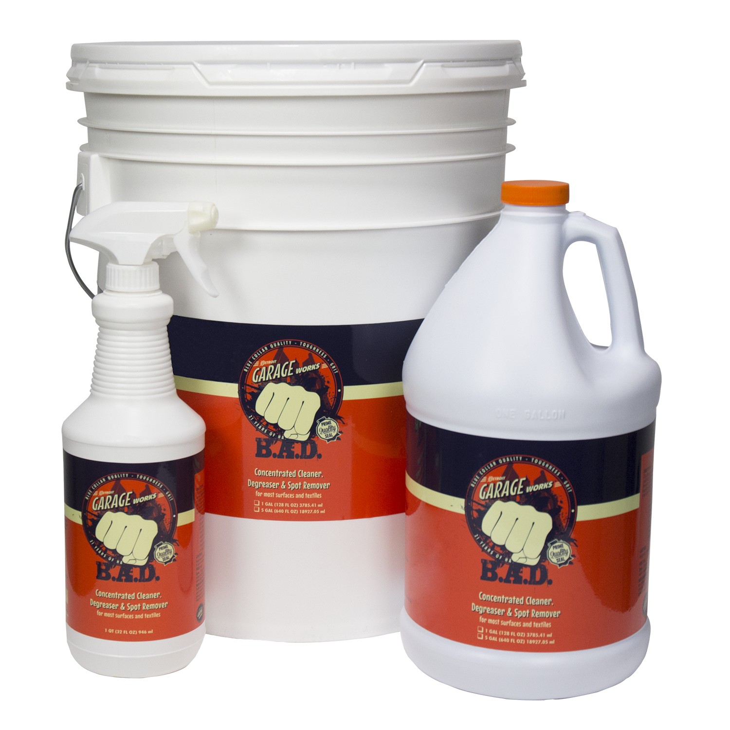 Detroit Garage Works 400032 Detroit B.A.D Cleaner-Degreaser Quart w/Sprayer