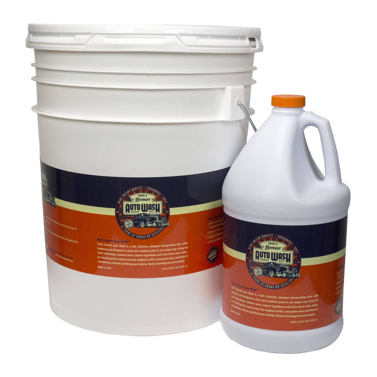 Detroit Garage Works 300640 Pauls Detroit Auto Wash 5 Gallon Pail