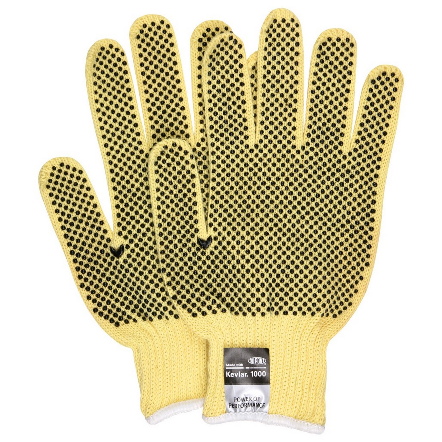 MCR Safety 9366KFS DuPont Kevlar string knits, PVC Dotted both sides, 7 gauge, regular weight