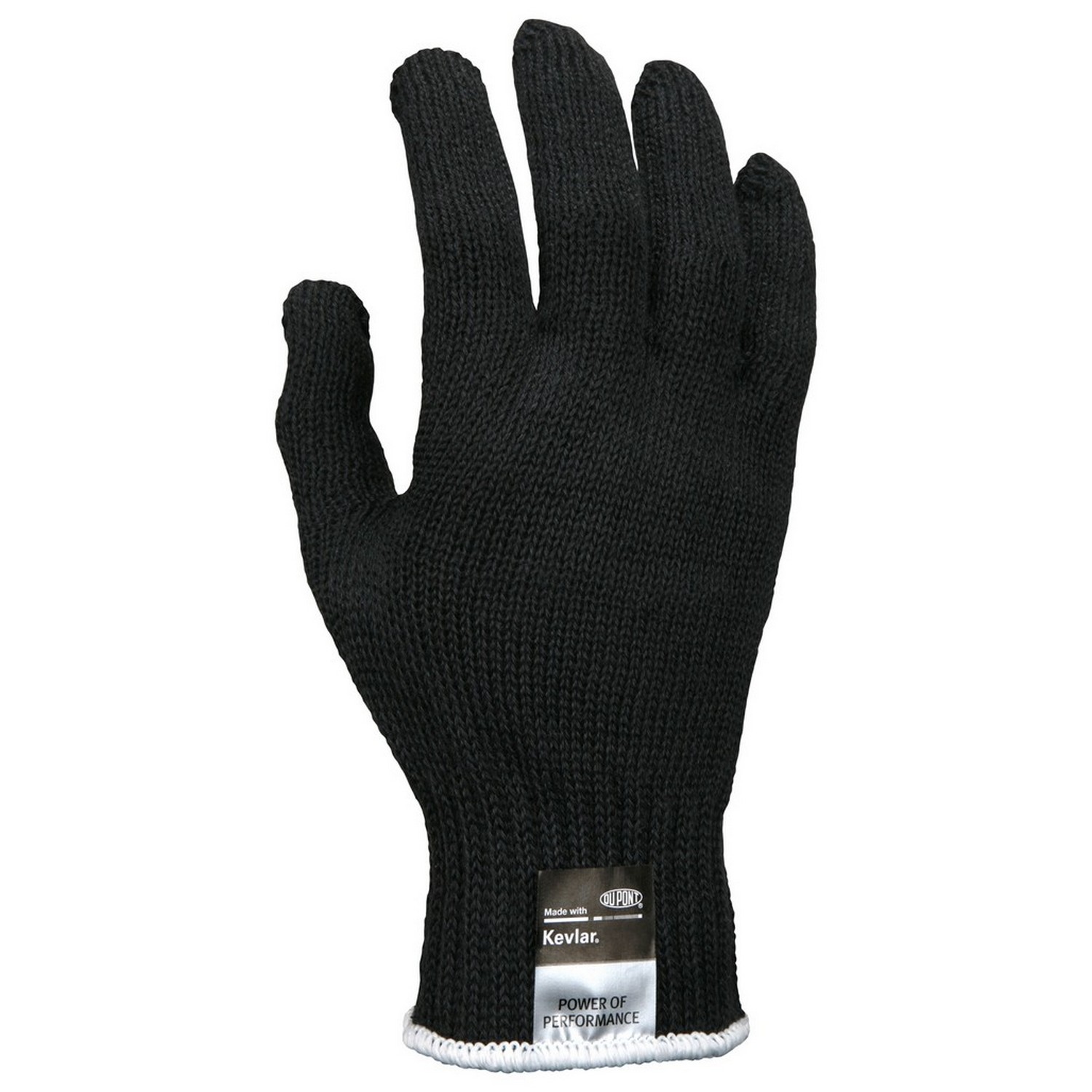 MCR Safety 9370BKXS DuPont Kevlar string knits, plain shell, black 7 gauge, regular weight