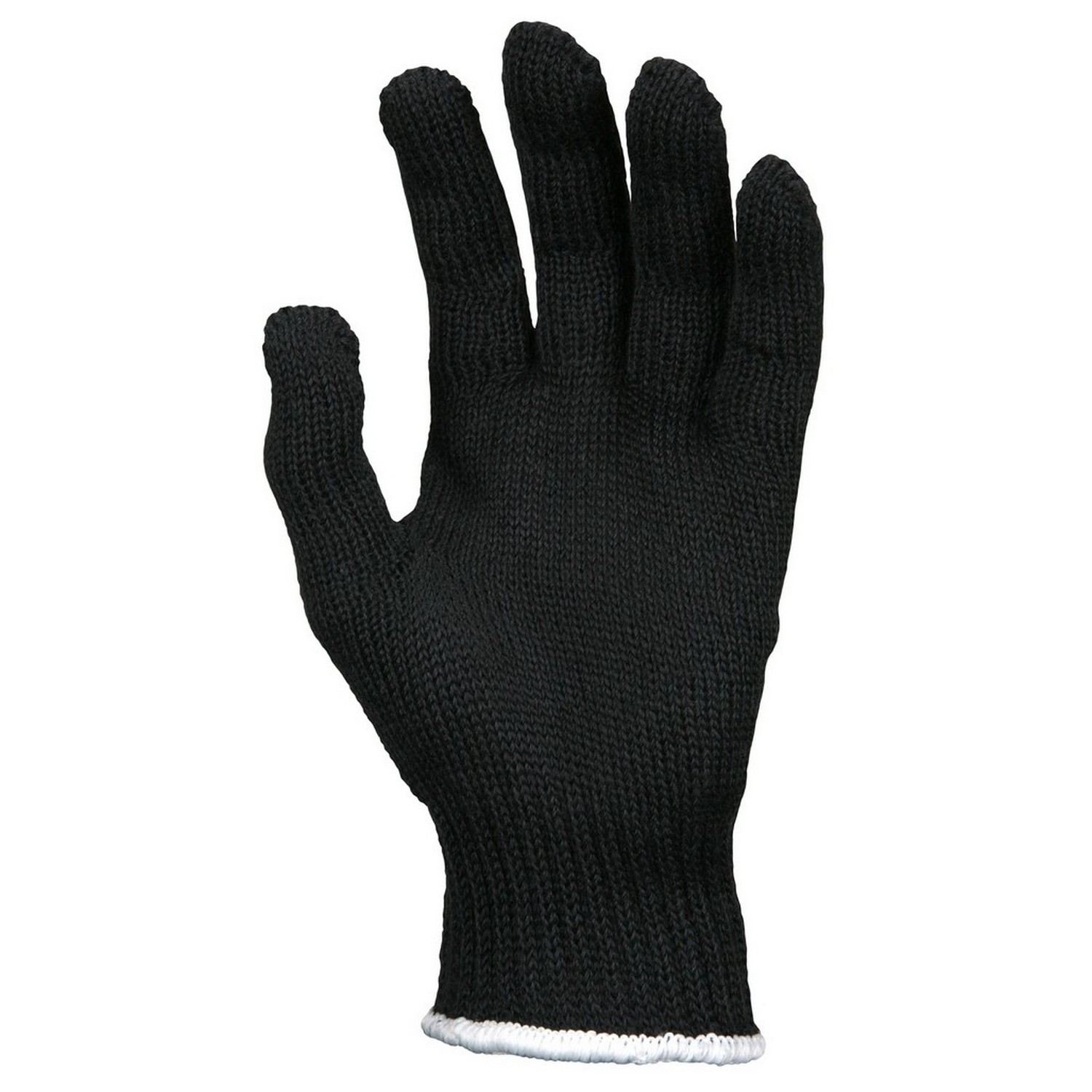 MCR Safety 9370BKXS DuPont Kevlar string knits, plain shell, black 7 gauge, regular weight