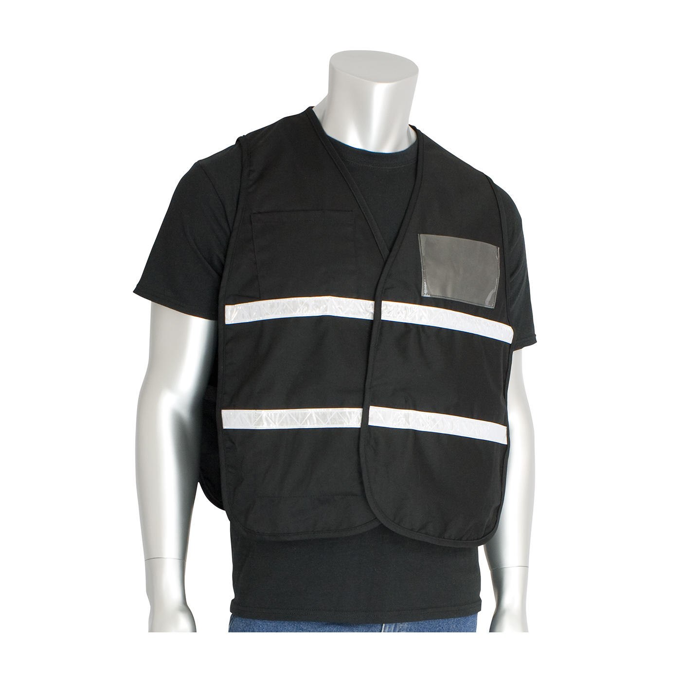 PIP 300-2502 Non-ANSI Incident Command Vest - Cotton/Polyester Blend Black