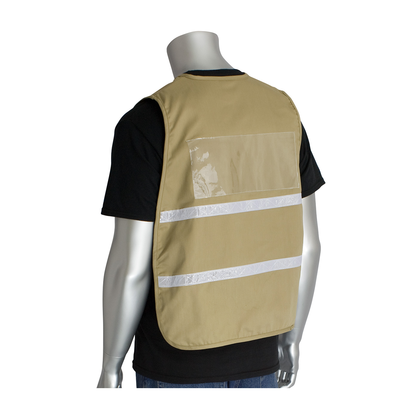 PIP 302-0500M ANSI Type R Class 2 Two-Tone Eleven Pocket Mesh Surveyors Vest Orange