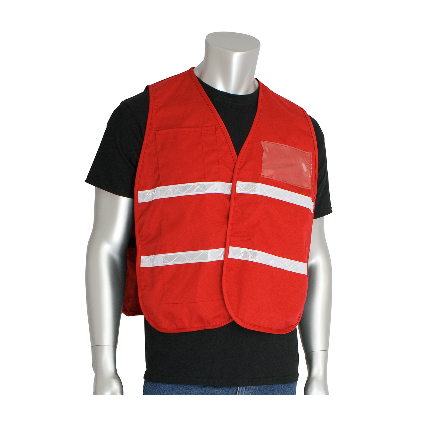 PIP 300-2508 Non-ANSI Incident Command Vest - Cotton/Polyester Blend Red