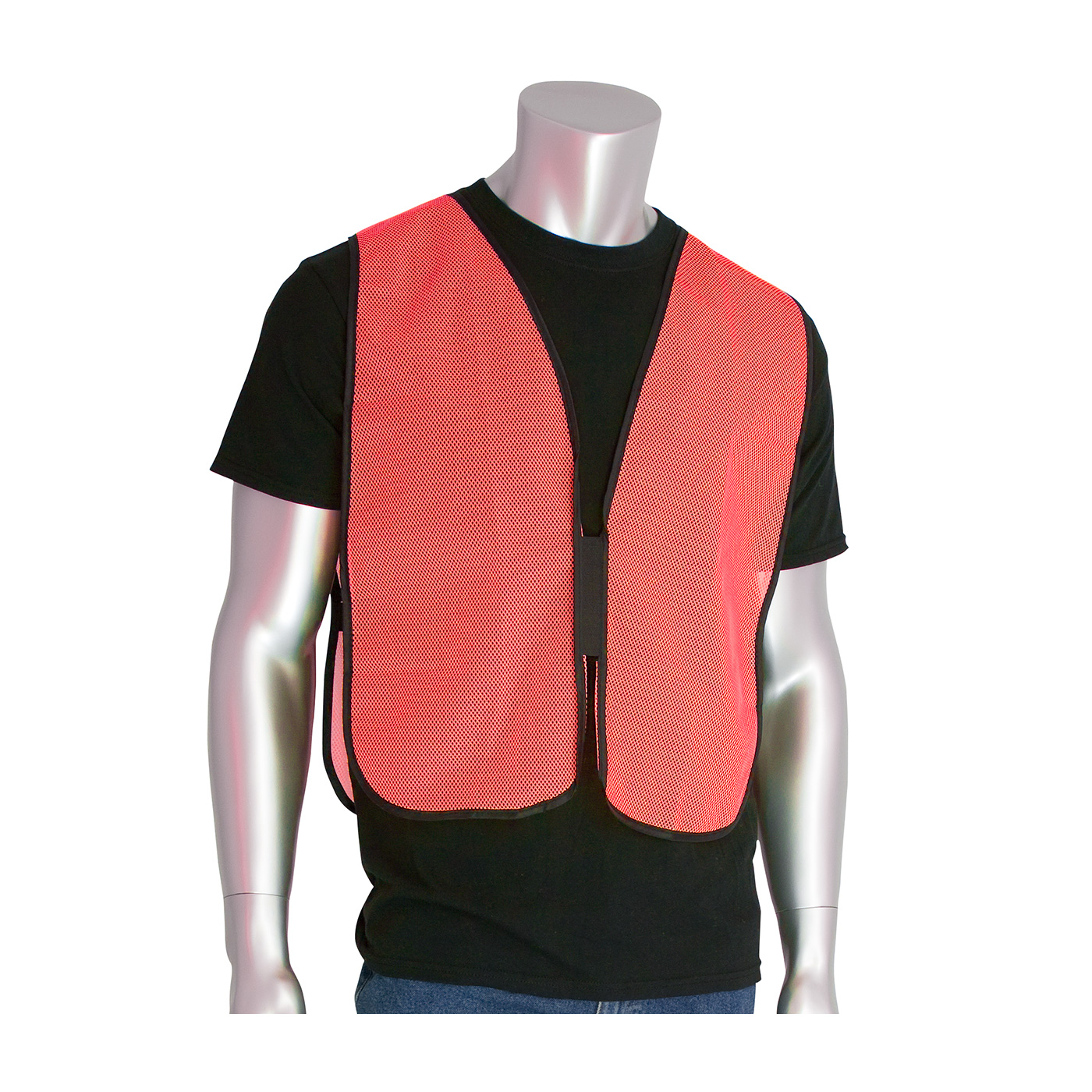 PIP 300-0800 Non-ANSI Mesh Safety Vest Hi-Vis Orange