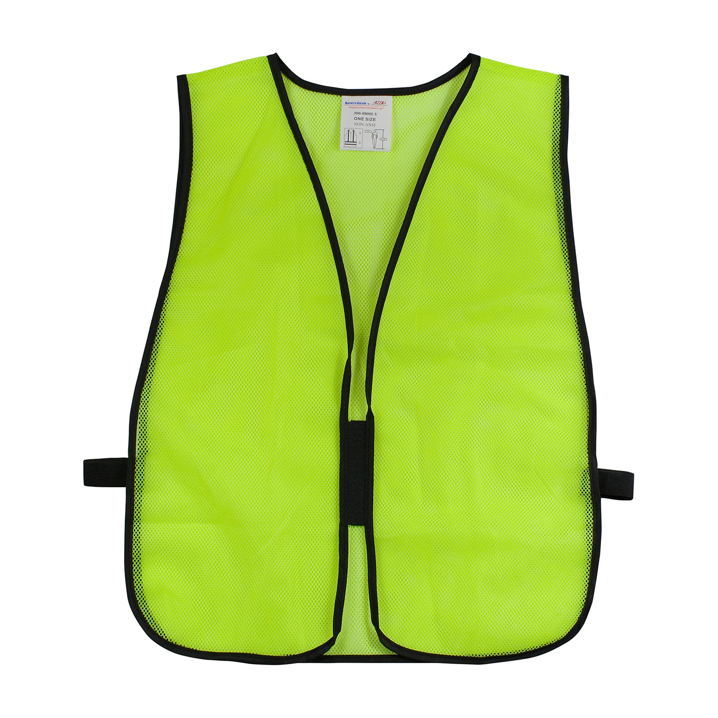 PIP 302-0650D ANSI Type R Class 2 Two-Tone Eleven Pocket Tech-Ready Mesh Surveyors Vest with Ripstop Black Bottom Front and "D" Ring Access Yellow