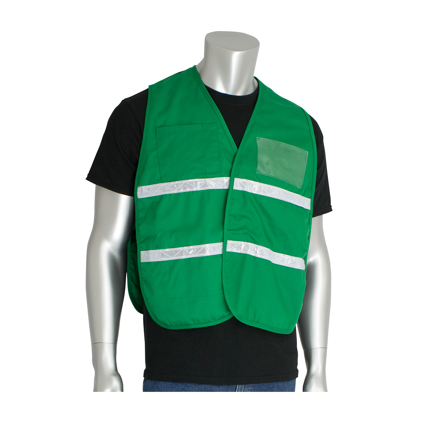 PIP 300-1505 Non-ANSI Incident Command Vest - 100% Polyester Green