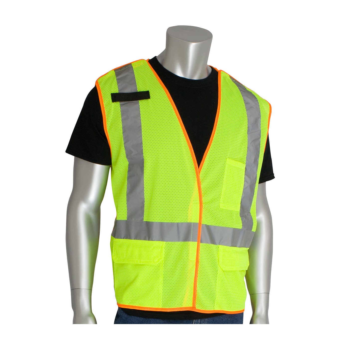 PIP 302-0210 ANSI Type R Class 2 and CAN/CSA Z96 X-Back Breakaway Mesh Vest Hi-Vis Yellow