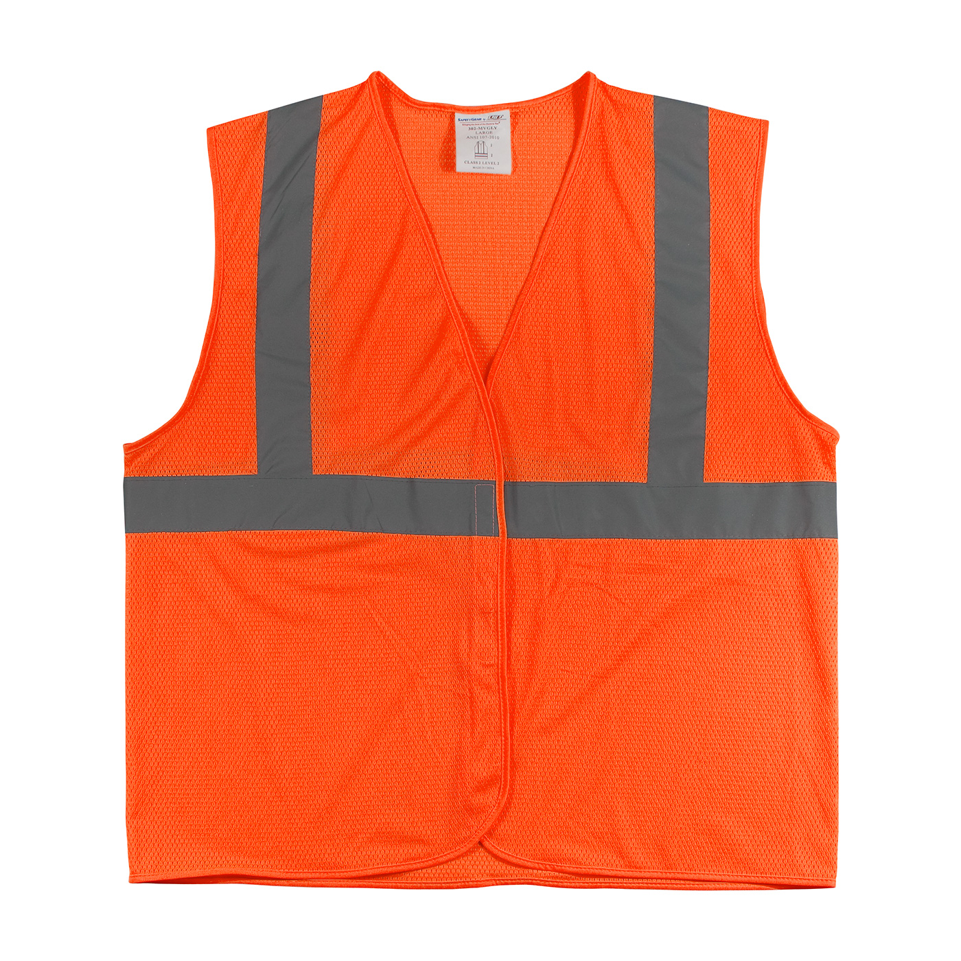 PIP 303-MVGZ4P ANSI Type R Class 3 Value Four Pocket Zipper Mesh Vest Hi-Vis Yellow