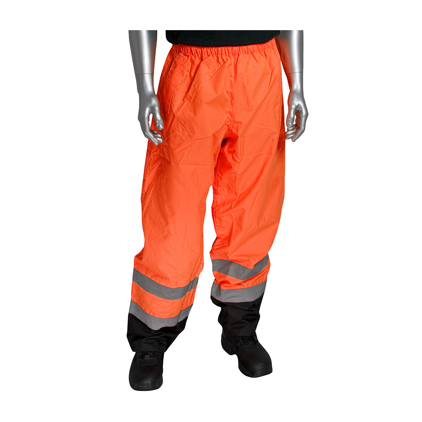 PIP 318-1757 ANSI 107 Class E Value Black Trim Over Pant Hi-Vis Orange