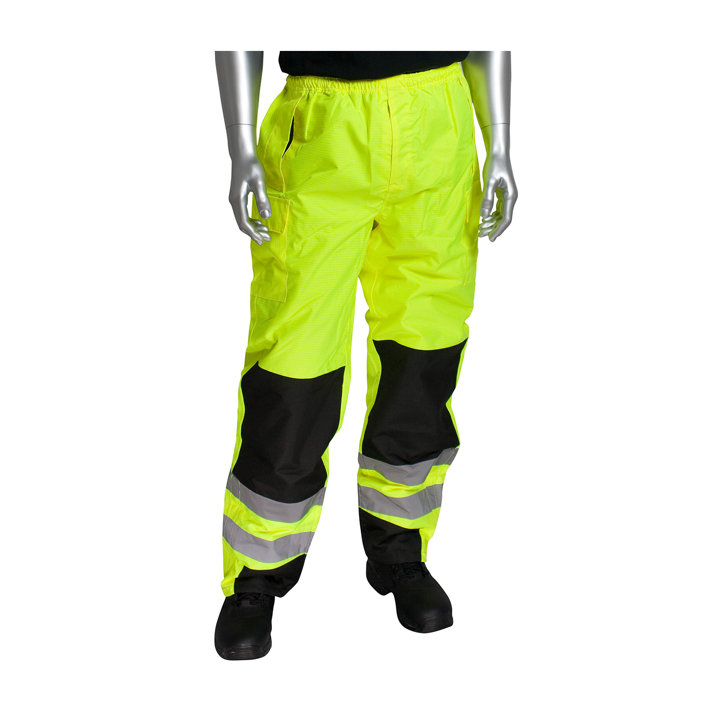 PIP 318-1771 ANSI 107 Class E Ripstop Reinforced Overpant Hi-Vis Yellow