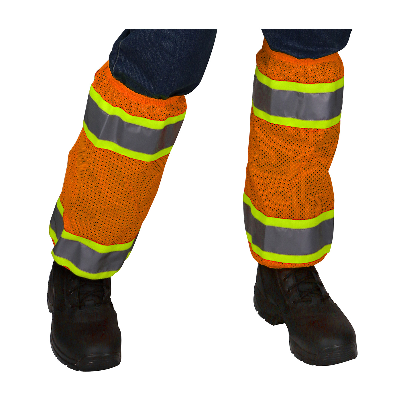 PIP 319-GT2 ANSI 107 Class E Two-Tone Gaiters Hi-Vis Orange