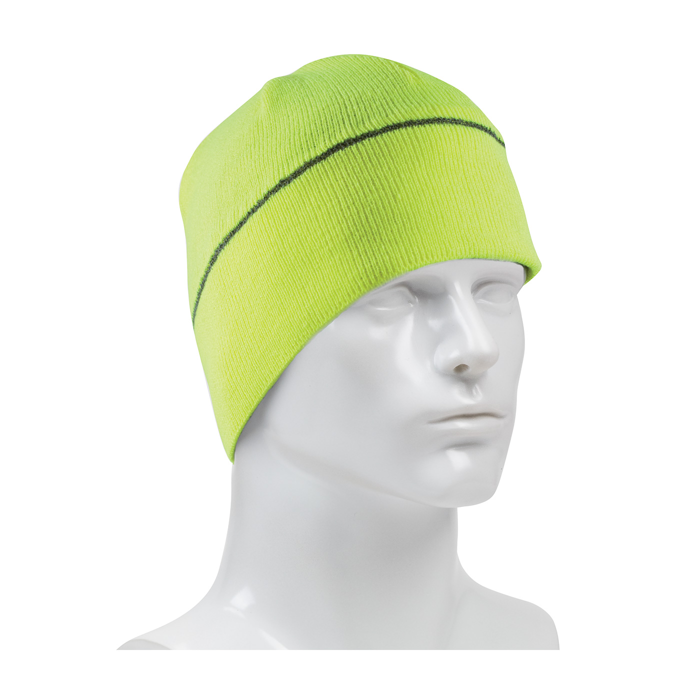 PIP 360-BEANNIE Hi-Vis Winter Beannie Cap with Reflective Stripe Hi-Vis Yellow