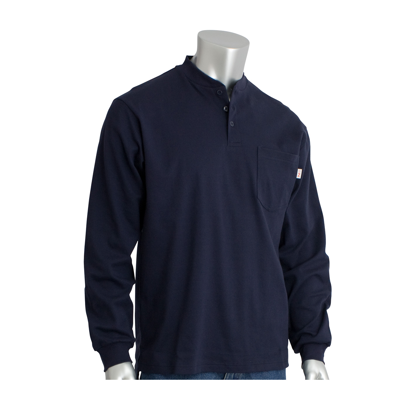 PIP 385-FRHN AR/FR Long Sleeve Henley Navy