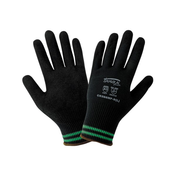 Global Glove CR588MF - Samurai Glove - Rubber Dipped Gloves, Cut Resistant Glove, A3 (GGLCR588MF)