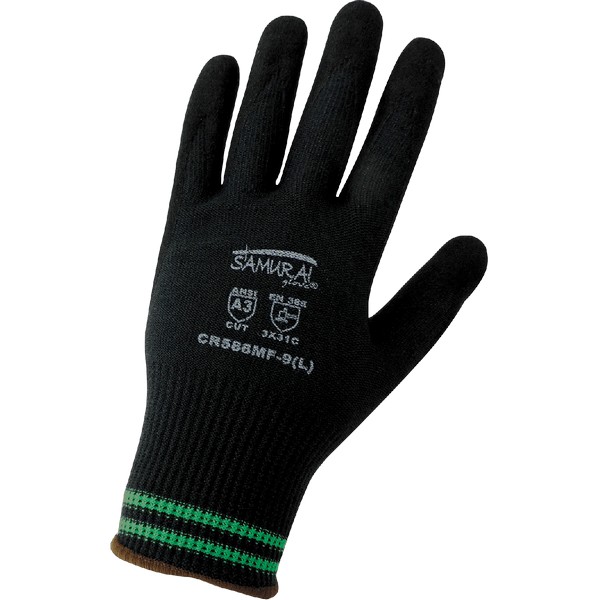Global Glove CR588MF - Samurai Glove - Rubber Dipped Gloves, Cut Resistant Glove, A3 (GGLCR588MF)
