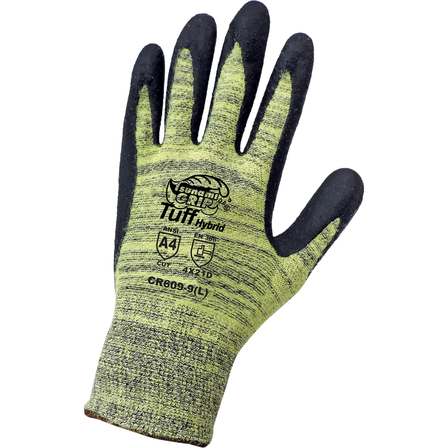 Global Glove CR609 - Tsunami Grip Palm-Dipped  Cut Resistant Glove, A4