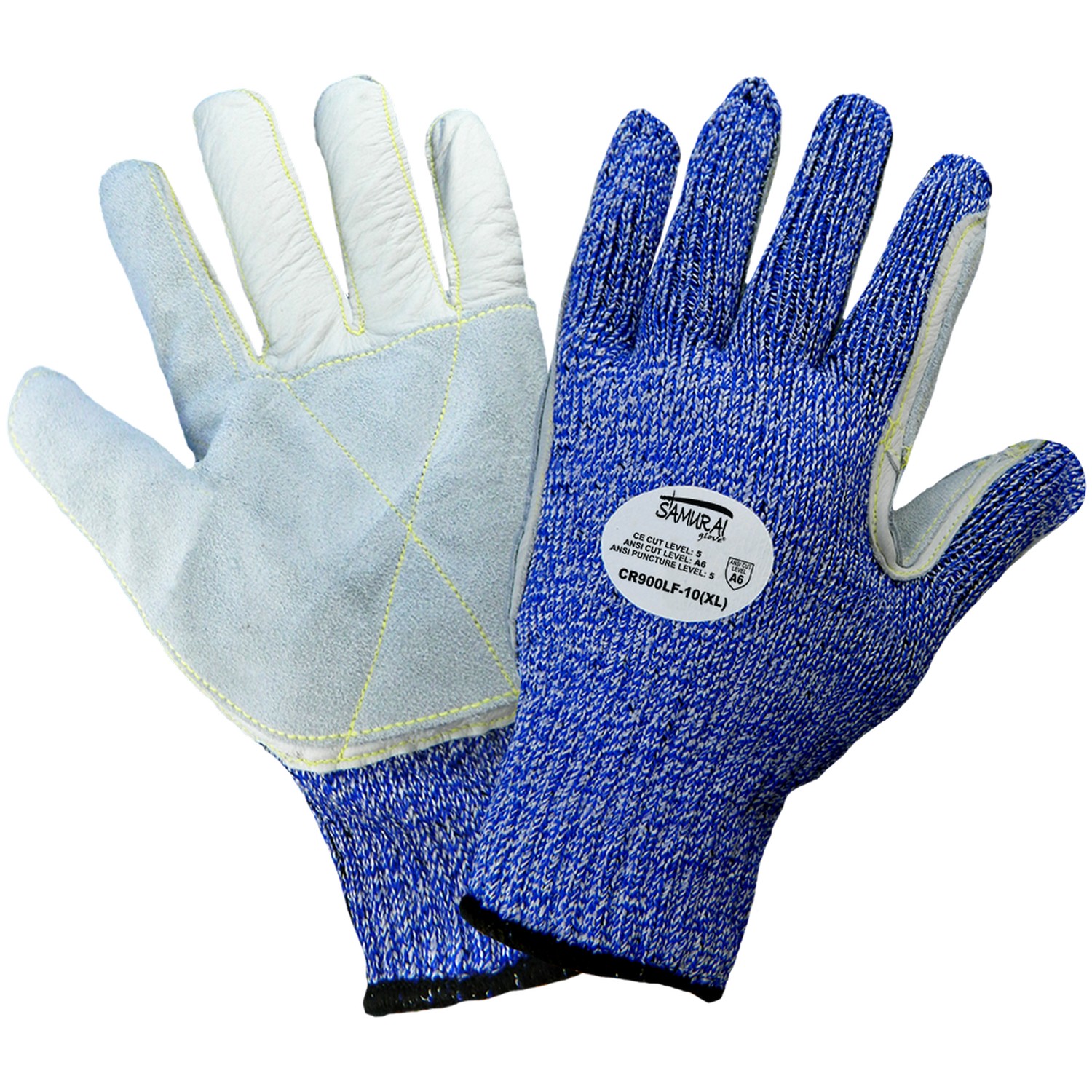 Global Glove CR900LF - Samurai Glove - Premium Cowhide Leather Palm  Cut Resistant Glove, A6