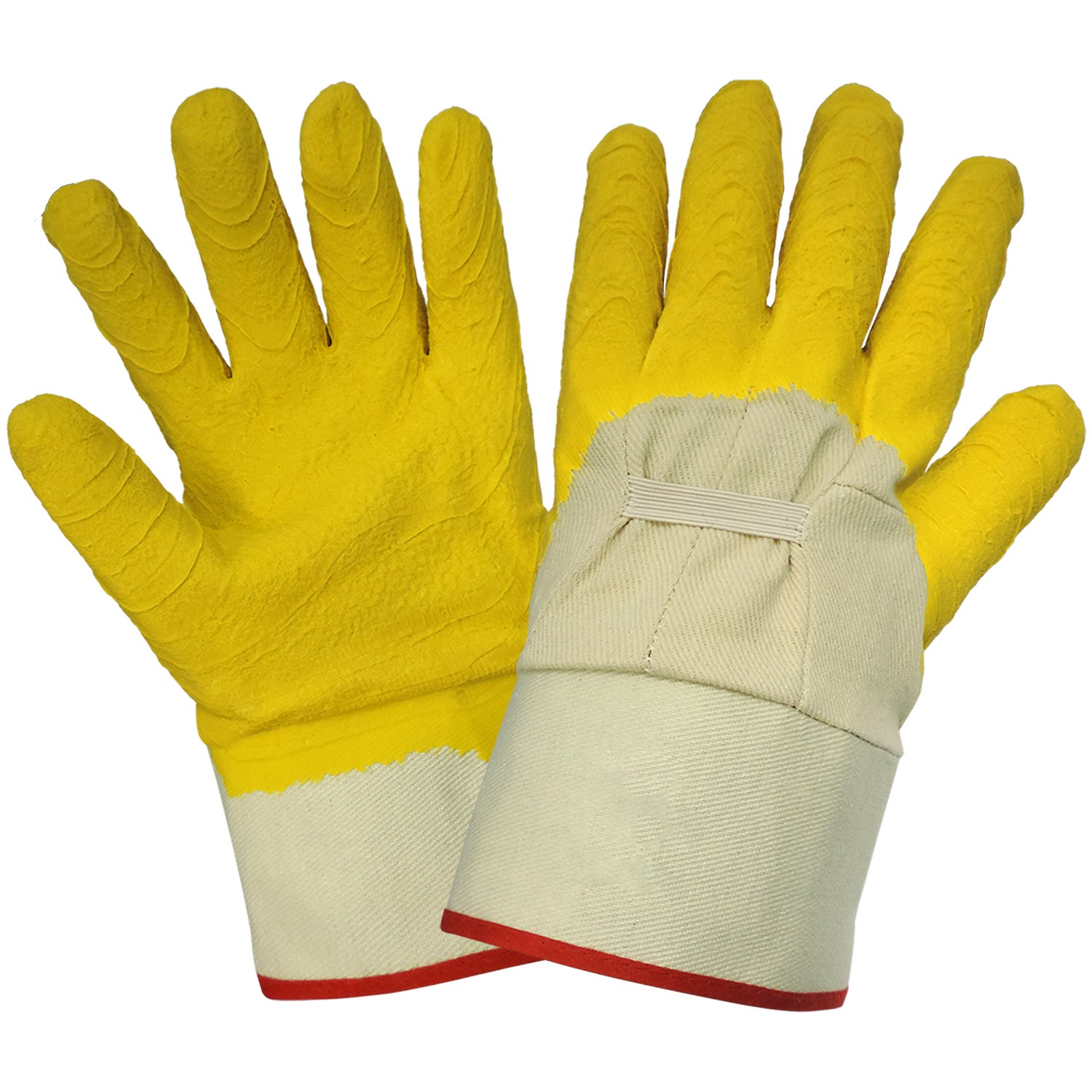 Global Glove 660E - Economy Cotton Canvas Rubber Dipped Gloves