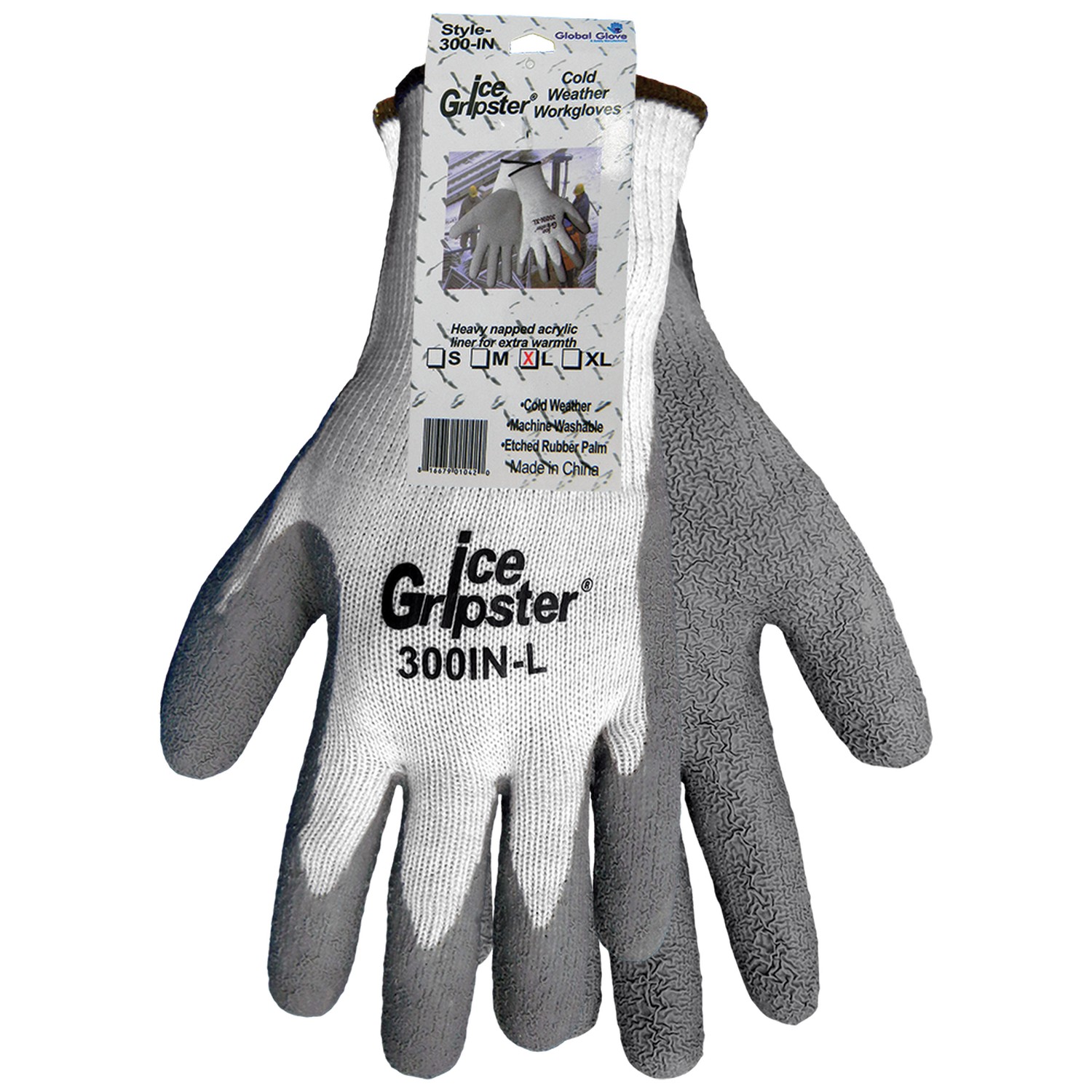 Global Glove 300IN - Ice Gripster - Rubber Palm Dipped Low Temperature Gloves