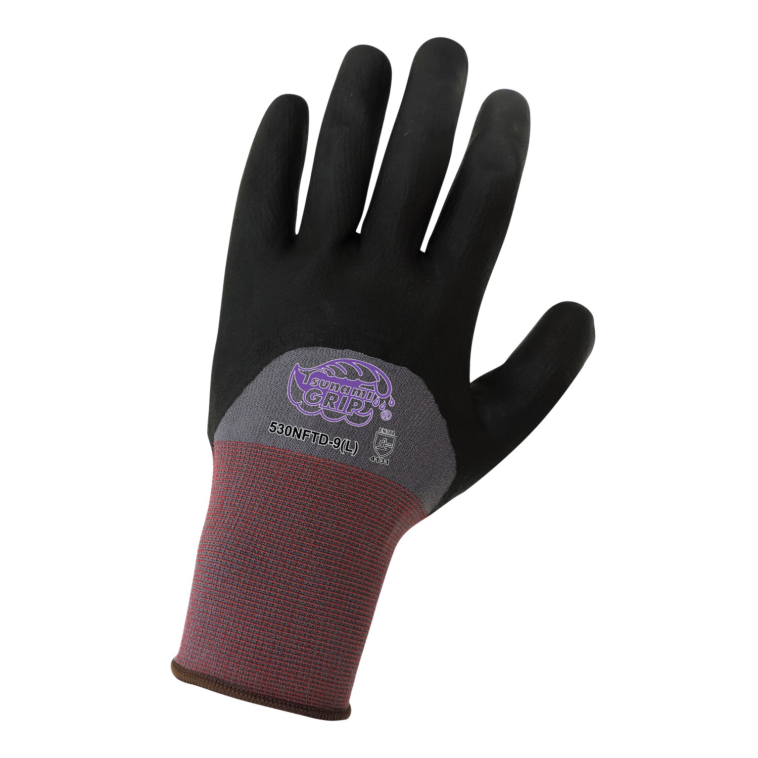 Global Glove 530NFTD - Tsunami Grip New Foam Technology Nitrile Coated Gloves