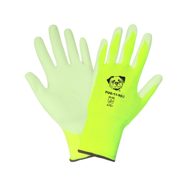 Global Glove PUG-11 - High-Visibility Polyurethane Coated Gloves (GGLPUG-11)