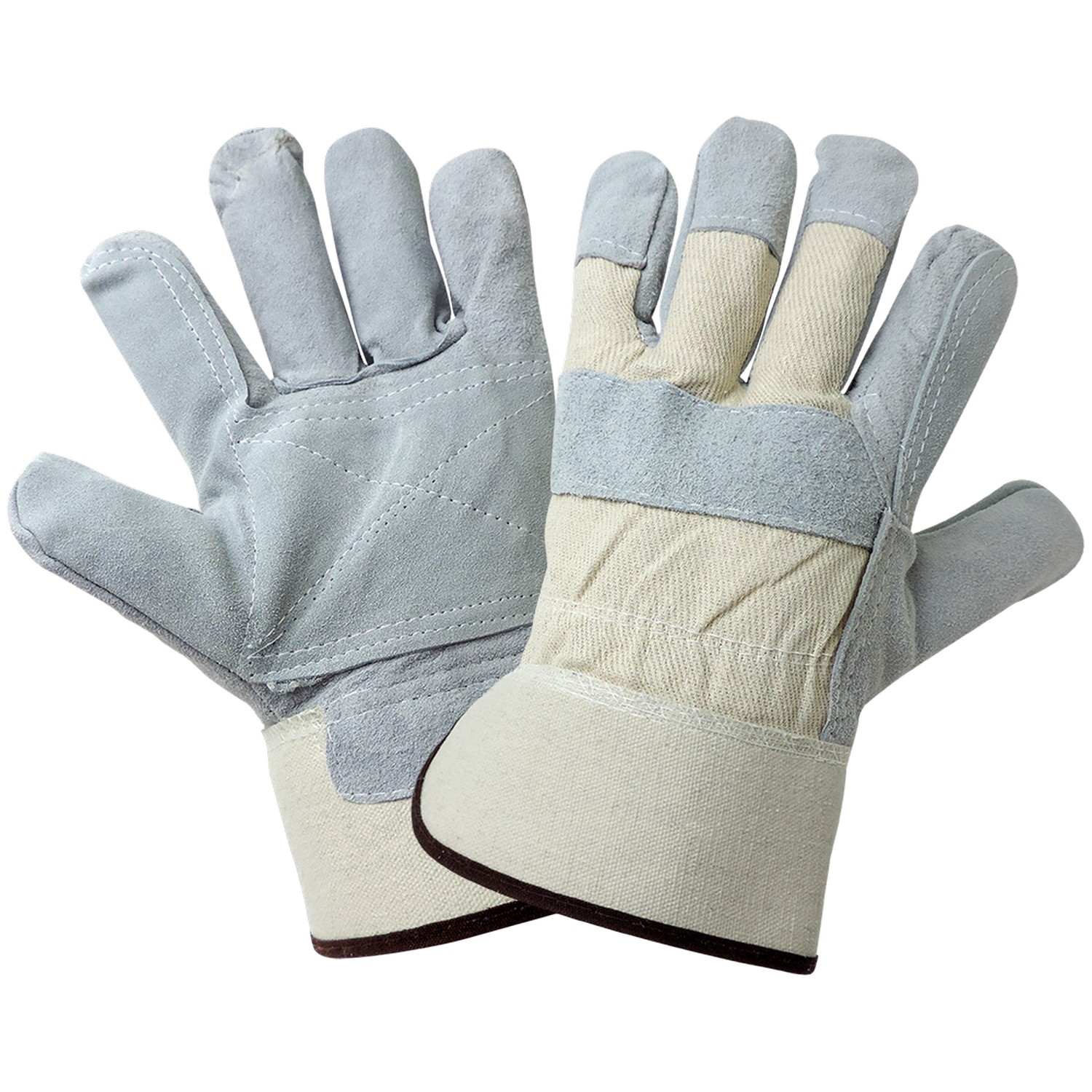 Global Glove 2250DP - Split Cowhide Leather Double Palm Gloves