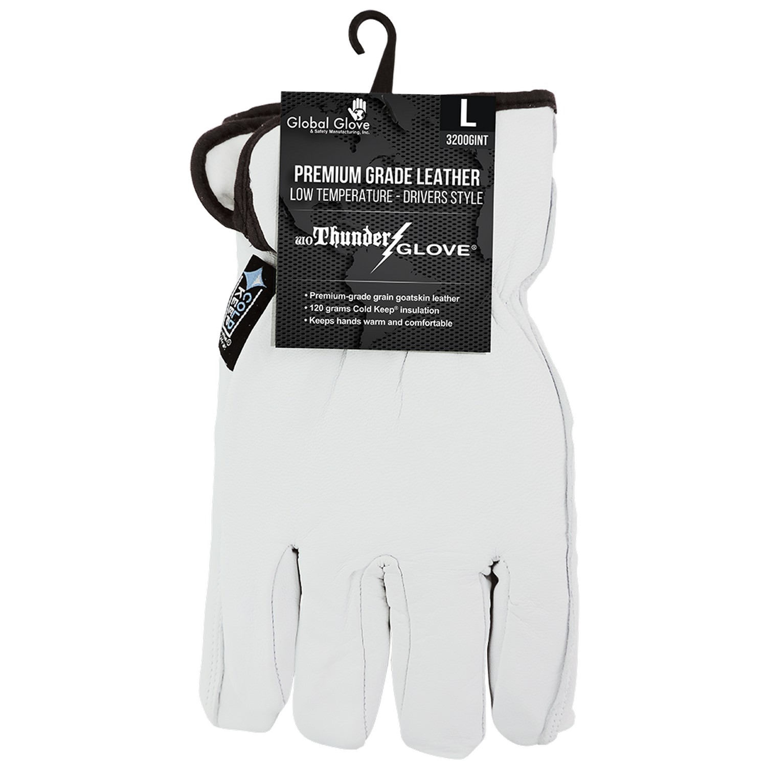 Global Glove 3200GINT - woThunder Glove - Premium Insulated Goatskin Driver Style Gloves