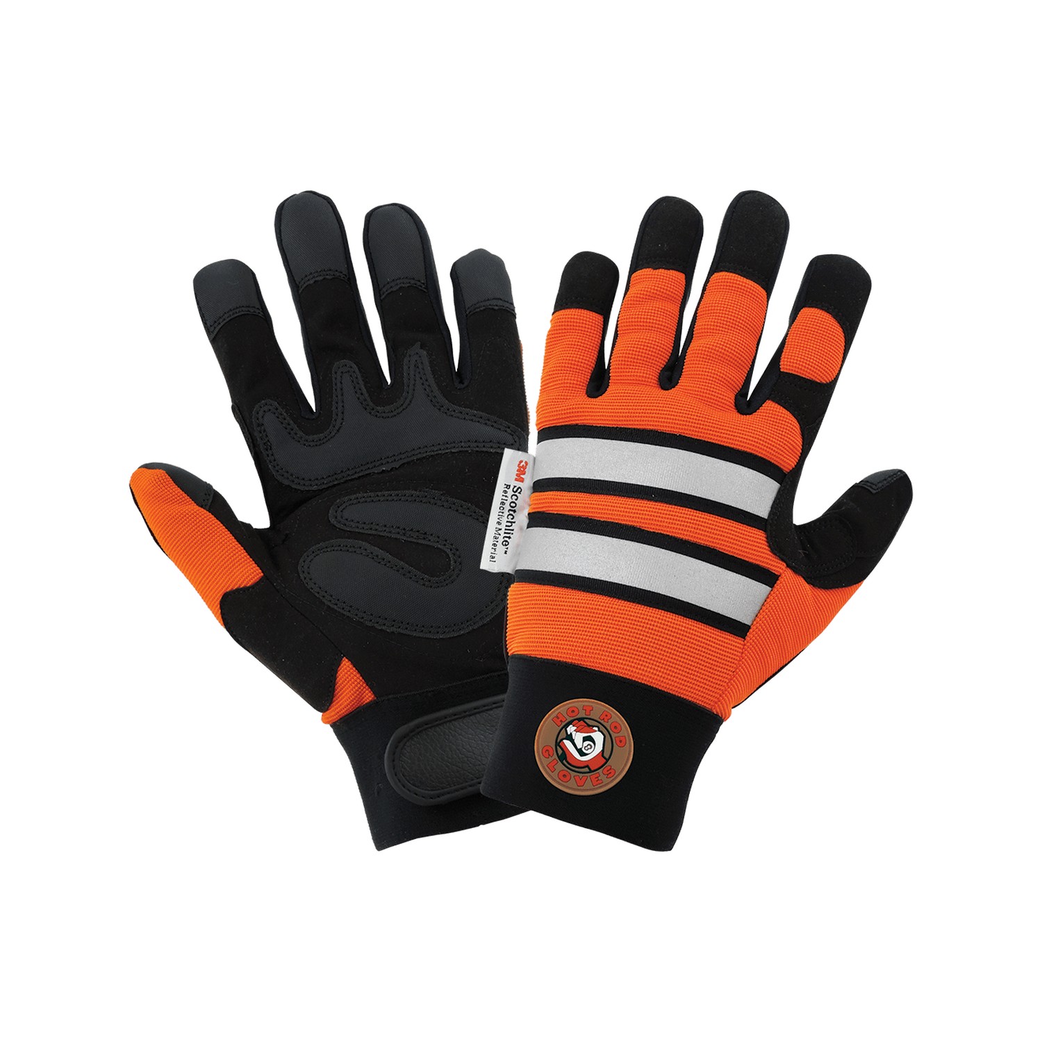 Global Glove HR9000VIS - Hot Rod Gloves - High-Visibility Performance Sports Mechanics Gloves