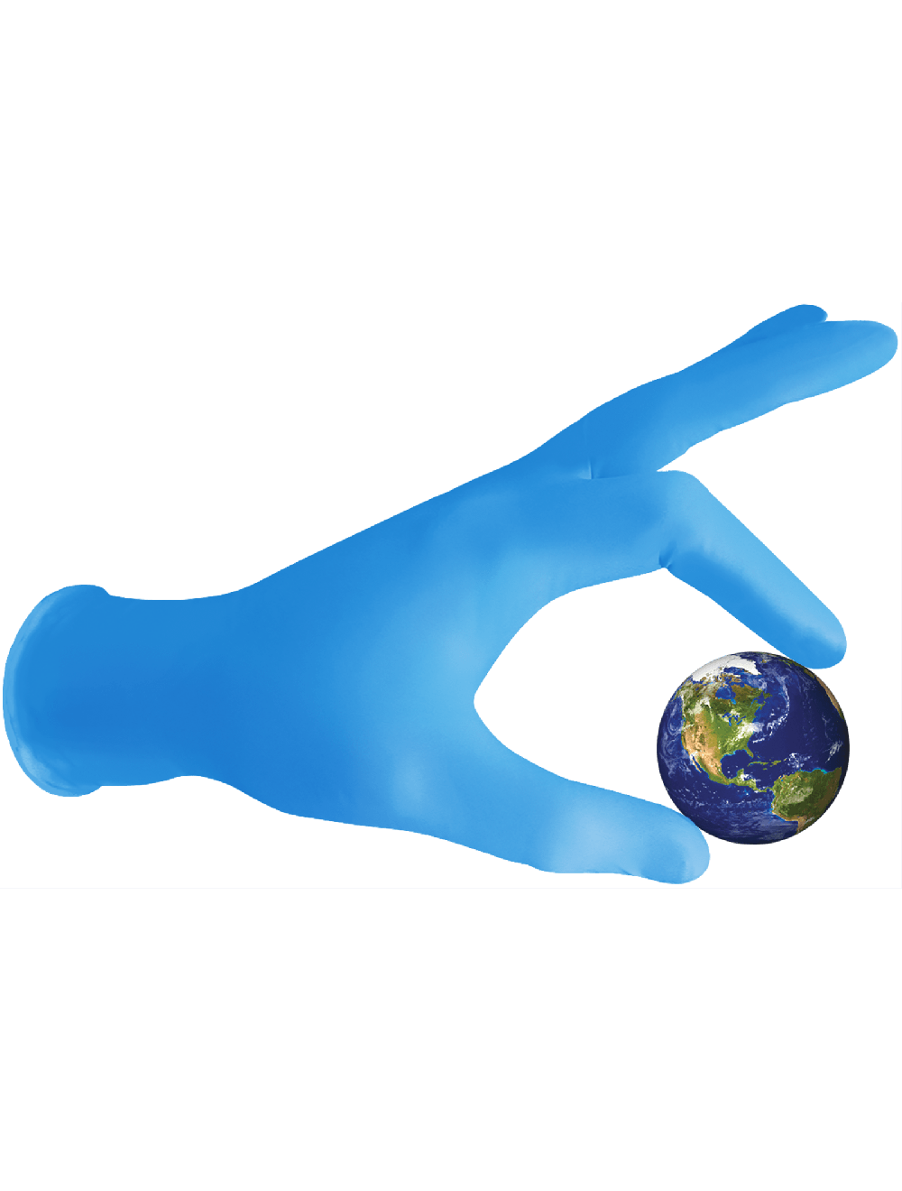 Global Glove 705PFE - Economy 3.5 mil Blue Disposable Nitrile Gloves