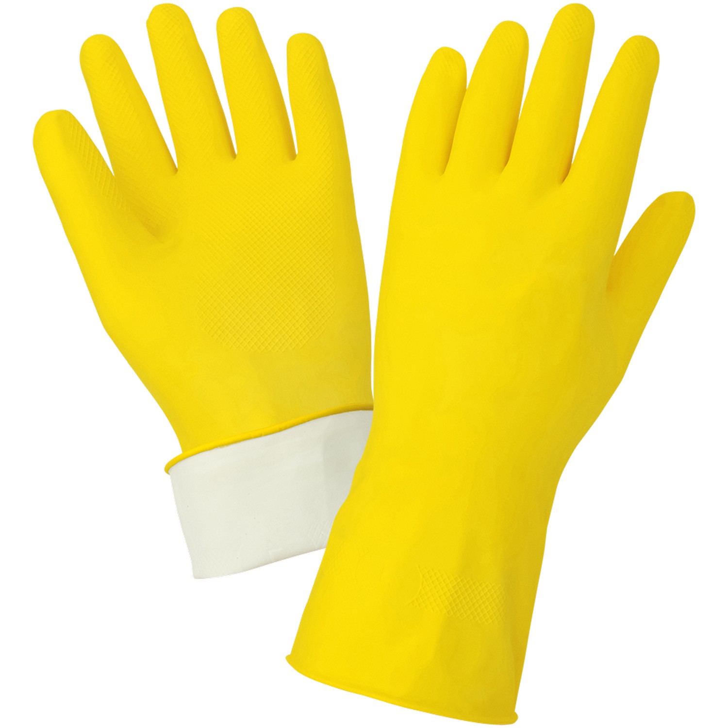 Global Glove 150F - FrogWear Flocklined Latex Unsupported Gloves