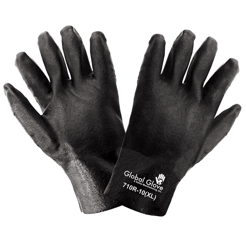 Global Glove 710R - Premium Double-Dipped PVC Gloves