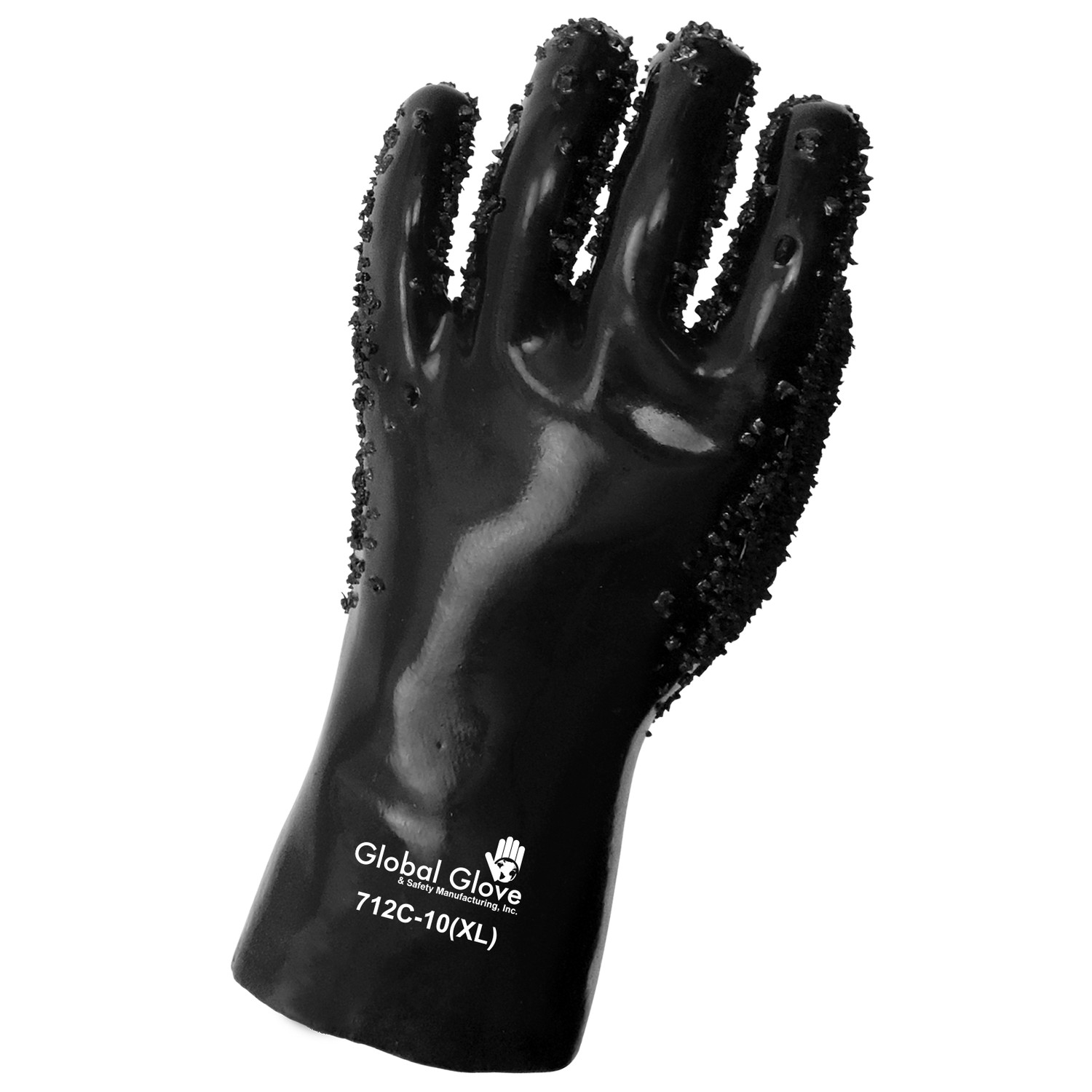Global Glove 712C - Premium Double-Dipped Chip Finish PVC Gloves